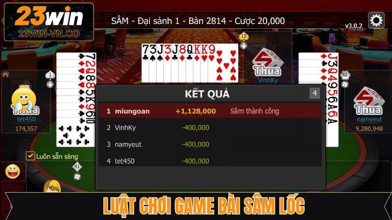 Luật chơi bài sâm nên nắm rõ 