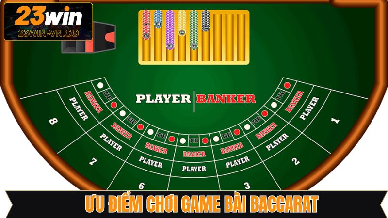 Baccarat - Game Bài Trực Tuyến Đẳng Cấp Tại Casino 23Win 4 Điểm nổi bật giúp thu hút khách hàng tham gia game bài